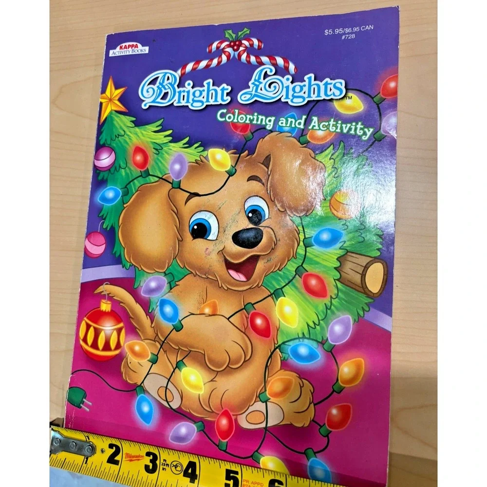 Kappa Bright Lights Christmas Coloring Activity Book Puppy Holiday Activities